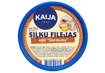 Siļķu filejas eļļā Gardums KAIJA 1kg