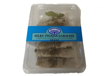 Siļķu filejas gabaliņi ar garšvielām DAGI 180g