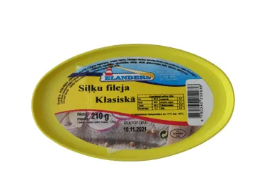 Siļķu filejas gabaliņi eļļā KLASISKĀ ELANDERS 210g