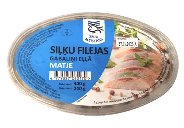 Siļķu filejas gabaliņi eļļā ZIVJU MEISTARS 300g
