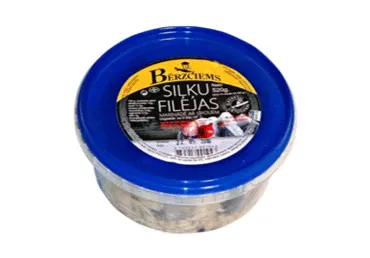 Siļķu filejas gabaliņi marinādē ar sīpoliem BĒRZCIEMS 520g