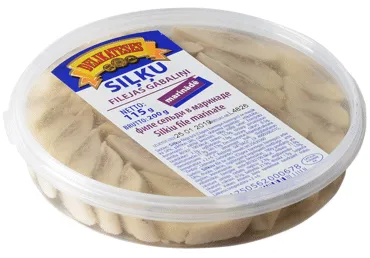 Siļķu filejas gabaliņi marinādē DELIKATESES 200g