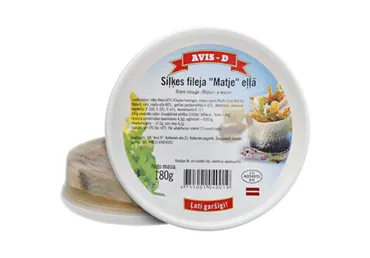 Siļķu filejas gabaliņi Matje eļļā AVIS-D 180g