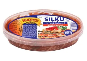 Siļķu fileja Ungāru gaumē 220g