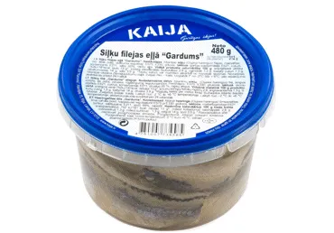 Siļķes fileja eļļā Kaija 480/312g