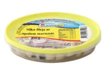 Siļķu filejas Lauku ar sīpoliem ELANDERS 210g