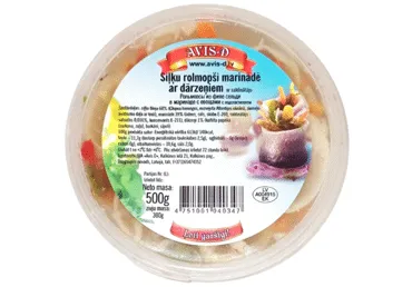 Siļķu rolmopši ar dārzeņiem AVIS-D 500g
