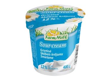 Sk.krējums FARM MILK 12% 400g