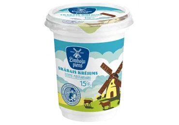 Skābais krējums 15% 300g, Limbažu Piens