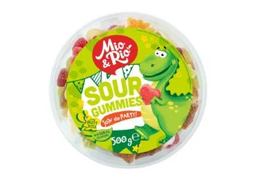 Skābās gumijas konfektes Mix MIO&RIO 500g