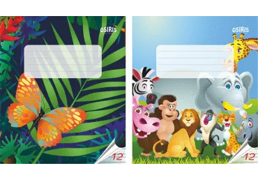 Šķērs-šaur-platlīniju burtnīca 12lapas