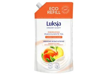 Šķidrās ziepes LUKSJA Peach&White Tea rezerve 900ml