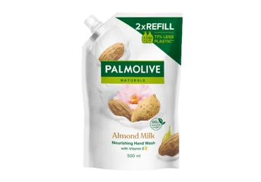 Šķidrās ziepes PALMOLIVE ALMOND MILK rezerve 500ml