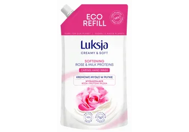 Šķidrās ziepes LUKSJA CREAMY ROSE rezerve 400ml