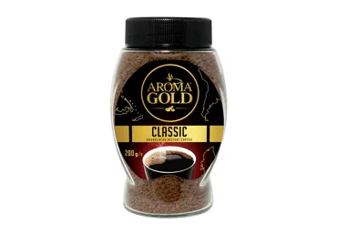 Šķīstoša kafija AROMA GOLD Classic 200g