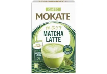 Šķistošais dzēriens Mokate Latte Matcha Classic 6x14g