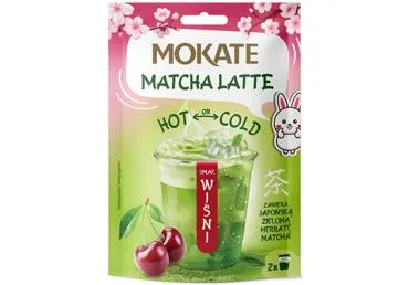 Šķīstošais dzēriens MOKATE Matcha ķiršu garšu 40g