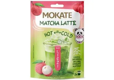Šķīstošais dzēriens MOKATE Matcha līčiju garšu 40g