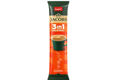 Šķīstošās kafijas dzēriens 3in1 JACOBS 12,6g