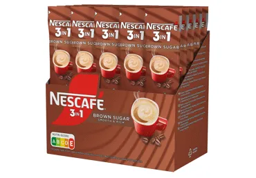 Šķīstošās kafijas dzēriens 3in1 NESCAFE Brown sugar 28x16.5g