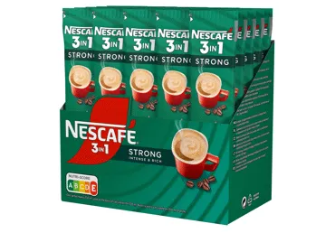 Šķīstošās kafijas dzēriens 3in1 NESCAFE Strong 28x16g