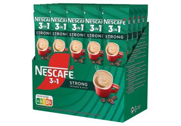 Šķīstošās kafijas dzēriens NESCAFE 3in1 Strong 28x14g
