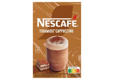 Šķīstošās kafijas dzēriens NESCAFE Tiramisu 8x14,6g