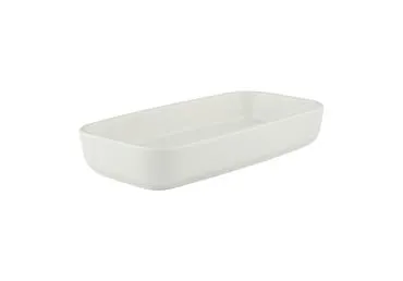 Šķīvis AURORA Nordic White 21cm taisnstūra
