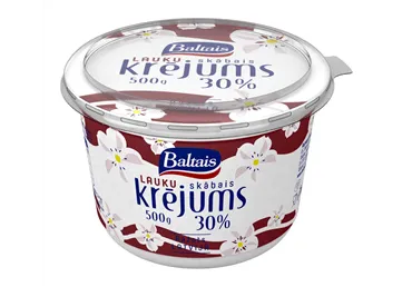 Skābais krējums BALTAIS 30% 500g