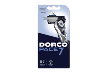 Skūšanās aparāts DORCO Pace 7 vīr.+2 kasetes