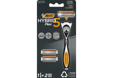 Skuveklis BIC Flex 5 Hybrid vīriešiem +2 kasetes