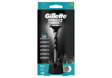 Skuveklis GILLETTE MACH 3 Charcoal+6kasetes