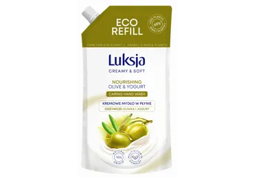 Šķidrās ziepes LUKSJA Creamy Olive rezerve 400ml