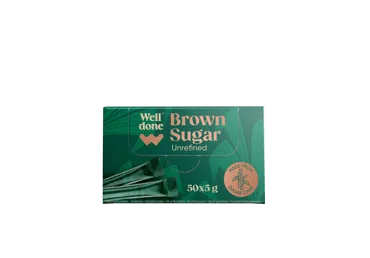 Smalkais brūnais cukurs WELL DONE 50x5g