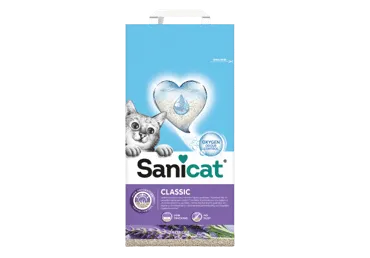 Smiltis kaķiem SANICAT necementējošas lavanda 8L