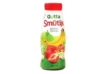 Smūtijs GUTTA banānu-zemeņu 280ml