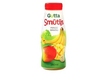 Smūtijs GUTTA mango-banānu 280 ml