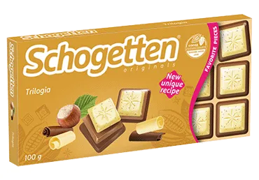 Baltā šokolāde Schogetten Trilogia 100g