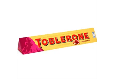 TOBLERONE piena šokolāde ar riekstiem un rozīnēm, 100g