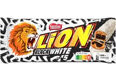 Šokolādes batoniņi Black White Multipack LION 5x30g