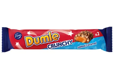 Šokolādes batoniņš DUMLE Crunchy ar sāļo karameli 55g