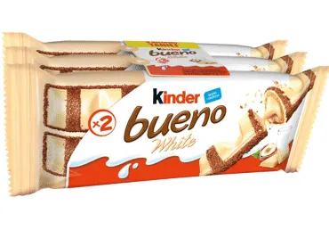 Šokolādes batoniņš KINDER White Bueno 3x39g