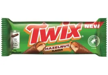 Šokolādes batoniņš lazdu riekstu TWIX 46g