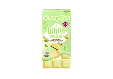 Šokolādes gabaliņi SCHOGETTEN Pistacio White 100g