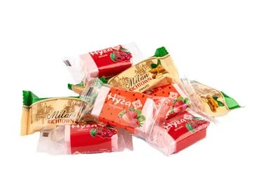 Šokolādes konfektes Nuga Mix sver.