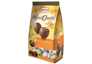 Šokolādes olas SORINI ar lazdu riekstu krēmu 250g