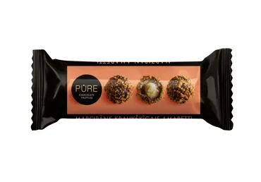 Šokolādes trifeles PURE CHOCOLATE ar marcipāna krēma pildījumu 32g