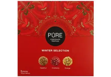 Šokolādes trifeļu izlase Pure Ziema 76g