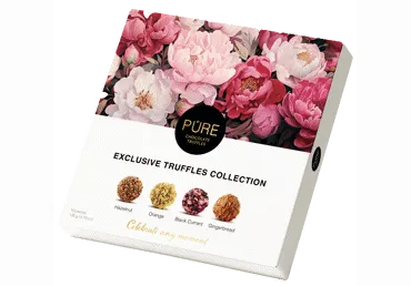 Šokolādes trifeļu kolekcija ''16''135g, PURE CHOCOLATE