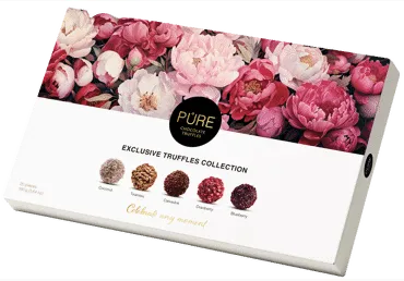 Šokolādes trifeļu kolekcija ''20'' 160g, PURE CHOCOLATE